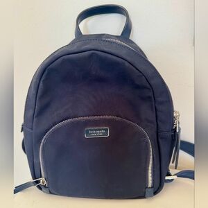 Kate Spade Mini Backpack, Navy Blue Nylon